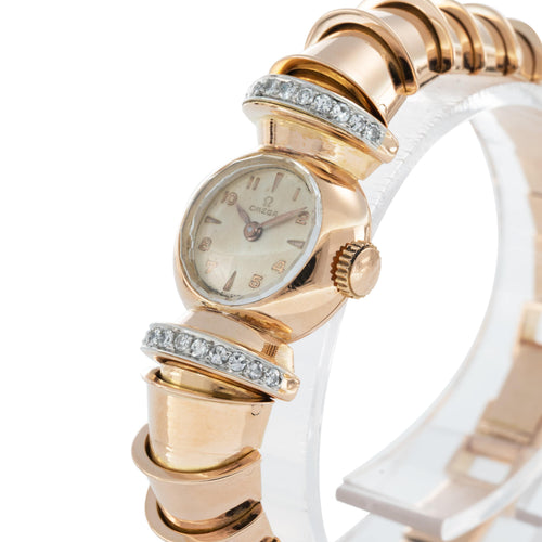 Montre OMEGA - Montre vintage en or rose 750/1000 58 Facettes 68801794