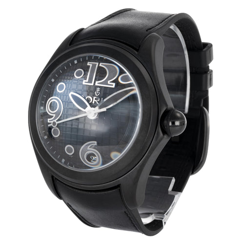Montre Corum Bubble - Montre automatique noire en acier PVD 58 Facettes 68801803