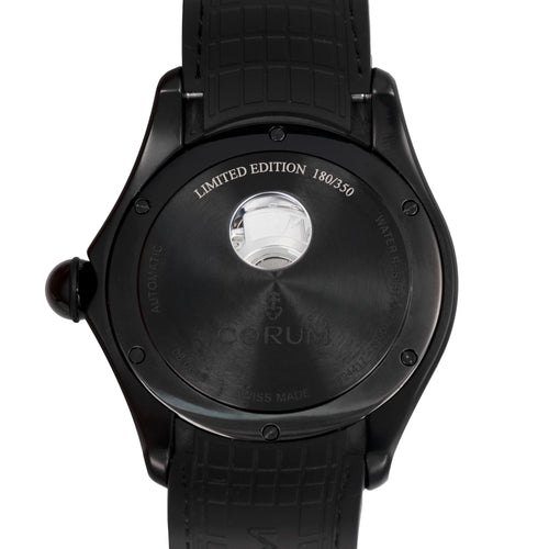 Montre Corum Bubble - Montre automatique noire en acier PVD 58 Facettes 68801803