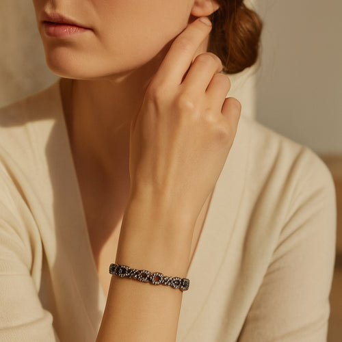 Bracelet Repossi Caramelia - Bracelet en or noir et diamants 58 Facettes 62000244|62000245|62000246