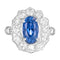 Bague 51 Pompadour - Bague en or gris saphir et diamants 58 Facettes 61100164