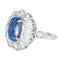 Bague 51 Pompadour - Bague en or gris saphir et diamants 58 Facettes 61100164