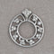 Pendentif Pendentif rond en or gris et diamants 58 Facettes 64700195