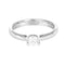Bague 49 Solitaire - Bague en or gris et diamants 58 Facettes 61000263