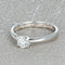 Bague 49 Solitaire - Bague en or gris et diamants 58 Facettes 61000263