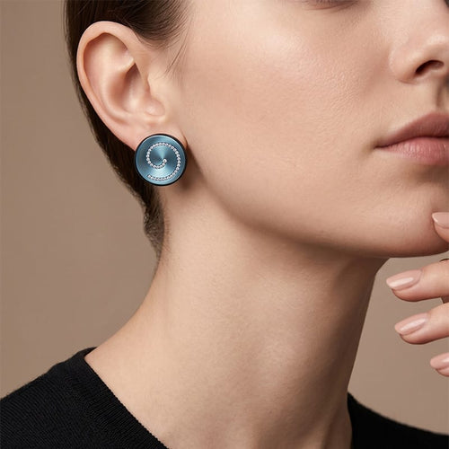 Boucles d'oreilles Margherita Burgener - Boucles d'oreilles en or rose, titane et diamants 58 Facettes 66000171