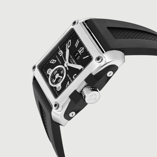 Montre Baume & Mercier Hampton - Montre rectangulaire Art déco en acier 58 Facettes OC-68801903
