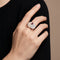 Bague 53 Alain Roure - Bague bicolore en or rose et blanc, rubis et diamants 58 Facettes OC-61E00496