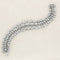 Bracelet Bracelet rivière en or gris et diamants 58 Facettes 62100095