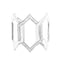 Bracelet Messika Arlequin - Bracelet manchette en or blanc et diamants 58 Facettes 62100114