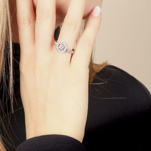 Bague 55 Boucheron Ava - Bague en or gris et diamants 58 Facettes 61E00419