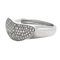 Bague 54 Bague en or gris et diamants 58 Facettes 61E00276