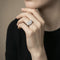Bague 54 Bague de cocktail - Or gris 18 carats et diamants 58 Facettes 61E00276