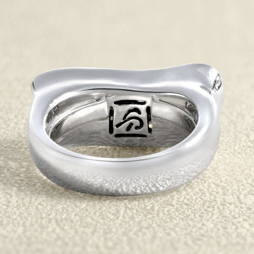 Bague 54 Bague de cocktail - Or gris 18 carats et diamants 58 Facettes 61E00276