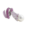 Bague 52 Bague en or gris avec perle et saphirs roses 58 Facettes 61400022