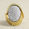 Bague 52 Bague - Solitaire en or jaune 18 carats et diamants 58 Facettes 61E00002