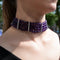 Collier Collier - Collier en or gris, améthystes et diamants 58 Facettes 63700083