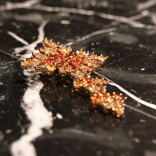 Pendentif Pendentif en or jaune, topaze, citrine et quartz 58 Facettes 64700125