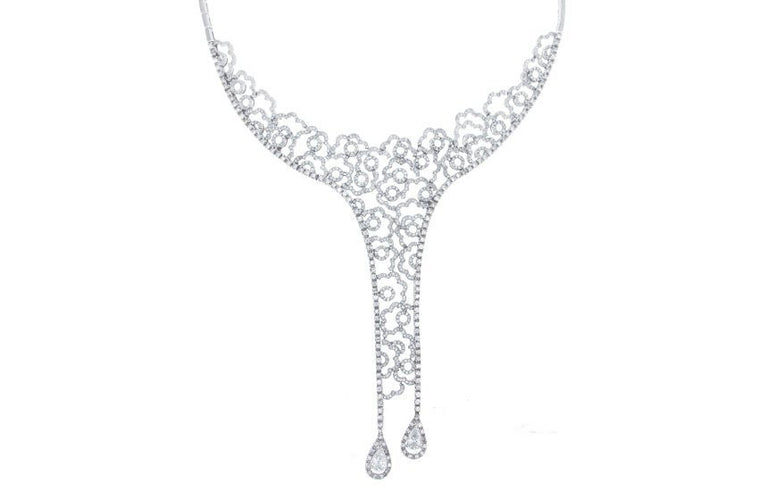 Collier Collier - Diamants en or blanc 58 Facettes 63700020