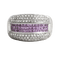Bague 53 Bague en or gris, saphirs et diamants 58 Facettes 61100002
