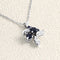 Pendentif Pendentif - Saphirs et diamants en or gris 18 carats 58 Facettes 63700123