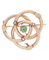 Broche Trilogie - Broche en or rose péridot et perles 58 Facettes BO210340/TRILOGIE