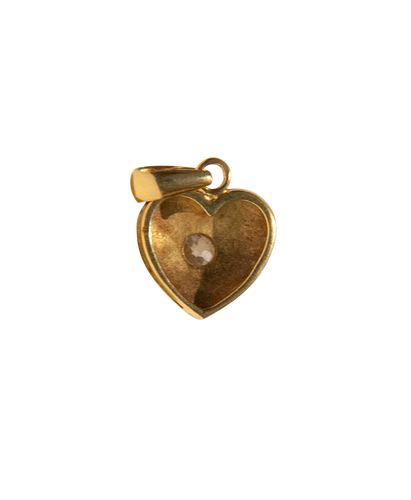 Pendentif Pendentif cœur en or jaune 18 carats et diamant 0,50 ct 58 Facettes BO220758/COEURDEDIAMANT050CARATS