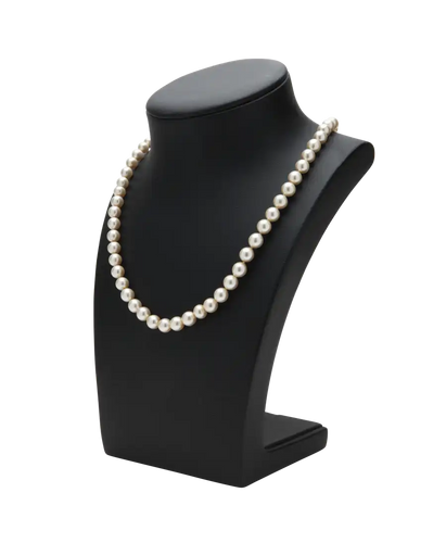 Collier Crèmes - Collier en or blanc, perles et diamants 58 Facettes BO200008/CRÈMES