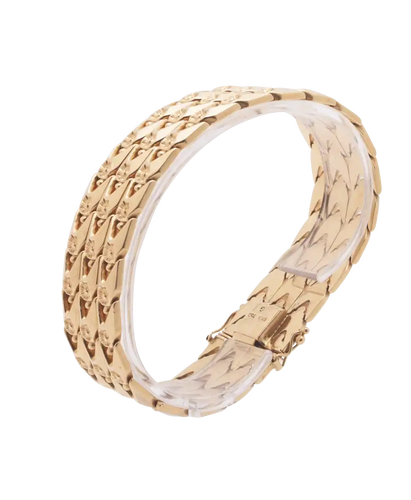 Bracelet Art déco - Bracelet souple en or jaune 18 carats 58 Facettes BO220280/VINTAGEARTDECO