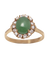 Bague 55 Charme d'Asie - Bague marguerite en or jaune 18 carats, jade et diamants 58 Facettes BO220948/CHARMEDASIE