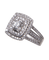 Bague 52 Archi-Duchesse - Bague en or blanc 18 carats et diamants 58 Facettes BO220170/ARCHIDUCHESSE