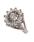 Bague 51 Marguerite - Bague en or blanc 18 carats et diamants 58 Facettes BO210492/MARGUERITEDIAMANTS1970