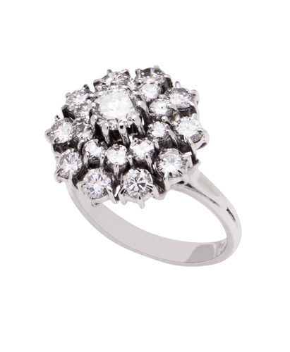 Bague 57 Alliance 2,05 ct en or blanc 18 carats et diamants 58 Facettes BO220951/AllianceDiamants2Carats