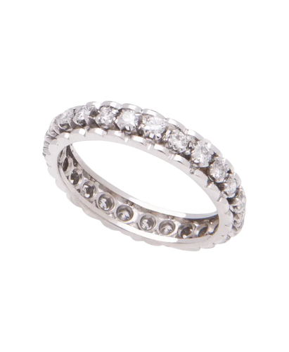 Bague 56 Alliance tour complet en or blanc 18 carats, diamants 1,25 ct 58 Facettes BO220667/AllianceTourComplet