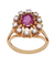 Bague 52 Marguerite - Bague en or jaune saphir rose et diamants 58 Facettes BO220265/MargueriteSaphirRose