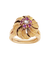 Bague 52 Palmier Fleuri - Bague marguerite en or jaune, rubis et perle 58 Facettes BO210508/PALMIERFLEURI