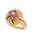 Bague 52 Palmier Fleuri - Bague marguerite en or jaune, rubis et perle 58 Facettes BO210508/PALMIERFLEURI