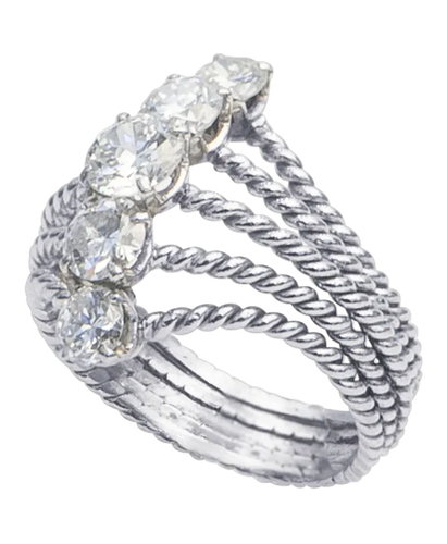 Bague 58 Amour de Diamants - Bague en or blanc et diamants 58 Facettes BO220850/AMOURDEDIAMANTS