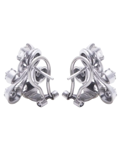 Boucles d'oreilles Belle Époque - Boucles d'oreilles en or blanc et diamants 58 Facettes BO210457/BELLEPOQUE