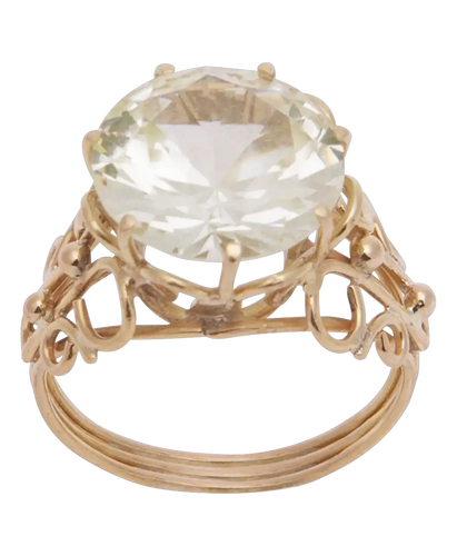 Bague 53 Impériale - Bague solitaire en or jaune et saphir 58 Facettes BO210630/IMPERIALE