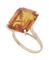 Bague 54 Sunny - Bague cocktail en or jaune 18 carats et citrine 58 Facettes BO210618/SUNNY/PHOTO