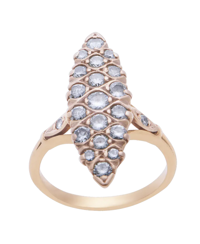 Bague 52 Marquise Festive - Bague marquise en or rose et diamants 58 Facettes BO200121/FESTIVEMARQUISE