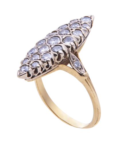 Bague 52 Marquise Festive - Bague marquise en or rose et diamants 58 Facettes BO200121/FESTIVEMARQUISE