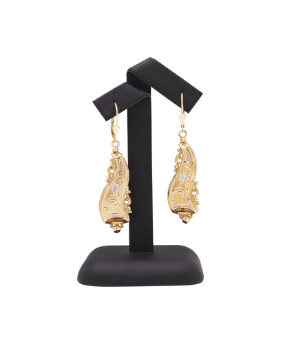 Boucles d'oreilles Raffinement - Boucles d'oreilles pendants en or jaune 18K 58 Facettes BO200261/RAFFINEMENT/PHOTO