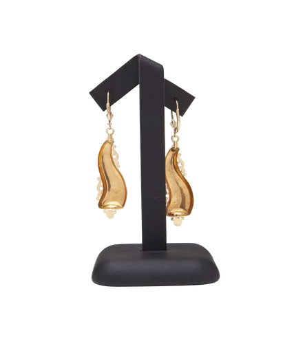 Boucles d'oreilles Raffinement - Boucles d'oreilles pendants en or jaune 18K 58 Facettes BO200261/RAFFINEMENT/PHOTO