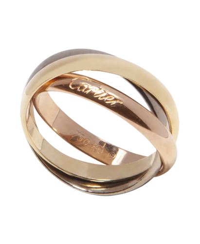 Bague 53 Cartier Trinity - Bague GM trois ors 18 carats T53 58 Facettes BO210678/BAGUETRINITY3ORST53CARTIER