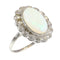 Bague 60 Bague vintage années 1950 en platine, opale et diamants 58 Facettes 17226-0017
