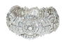 Bracelet Bracelet articulé vintage années 1950 en platine et diamants 58 Facettes 25325-0281