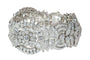 Bracelet Bracelet articulé vintage années 1950 en platine et diamants 58 Facettes 25325-0281