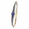 Bracelet Bracelet Art déco en or bicolore 18K avec saphirs et diamants 58 Facettes 13042-0008